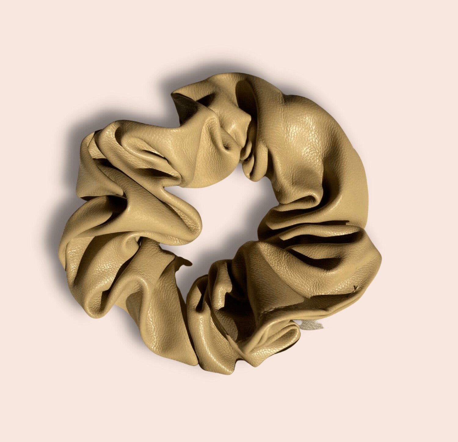 Faux Leather Scrunchie