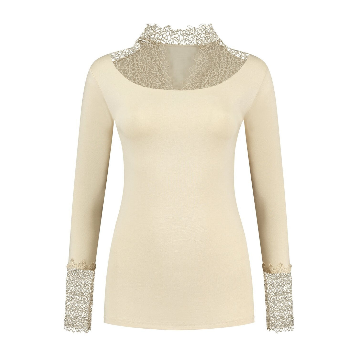 HAYA - Long sleeve undertop with lace details