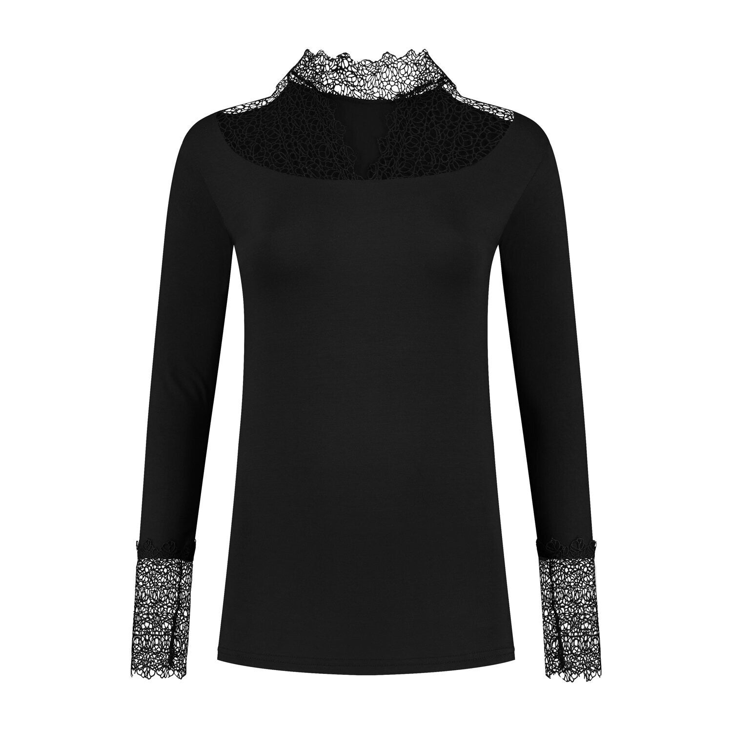 HAYA - Long sleeve undertop with lace details